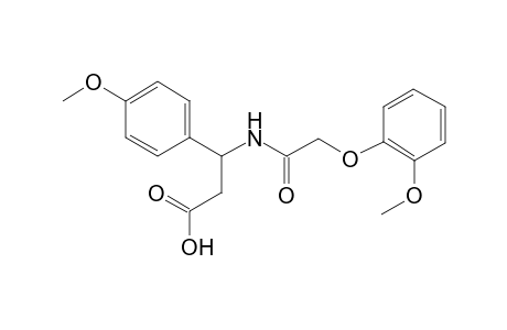 3-[2-(2-methoxyphenoxy)ethanoylamino]-3-(4-methoxyphenyl)propanoic acid