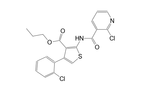 propyl 4-(2-chlorophenyl)-2-{[(2-chloro-3-pyridinyl)carbonyl]amino}-3-thiophenecarboxylate