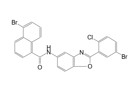 5-bromo-N-[2-(5-bromo-2-chlorophenyl)-1,3-benzoxazol-5-yl]-1-naphthamide