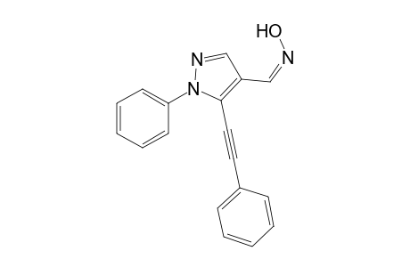(Z)-1-Phenyl-5-(phenylethynyl)-1H-pyrazole-4-carbaldehyde Oxime