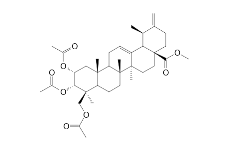 Methyl-2.alpha.,3.alpha.,24-triacetoxy-ursa-12,20(30)-diene-28-oate