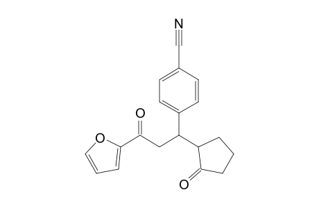 4-[3-(2-furanyl)-3-oxo-1-(2-oxocyclopentyl)propyl]benzonitrile