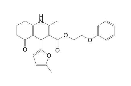 2-Methyl-4-(5-methyl-2-furanyl)-5-oxo-4,6,7,8-tetrahydro-1H-quinoline-3-carboxylic acid 2-phenoxyethyl ester