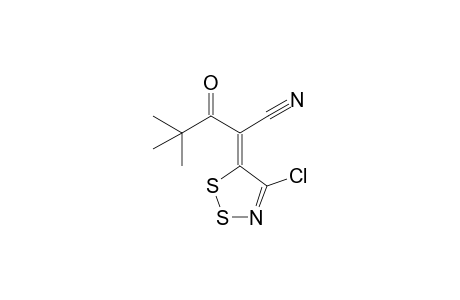 (2Z)-2-(4-chloranyl-1,2,3-dithiazol-5-ylidene)-4,4-dimethyl-3-oxidanylidene-pentanenitrile