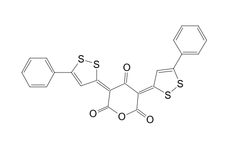 2H-Pyran-2,4,6(3H,5H)-trione, 3,5-bis(5-phenyl-3H-1,2-dithiol-3-ylidene)-