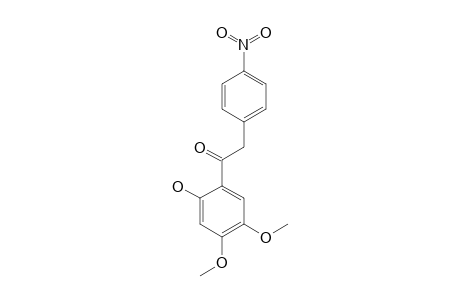 1-(2-HYDROXY-4,5-DIMETHOXYPHENYL)-2-(4-NITROPHENYL)-ETHANONE