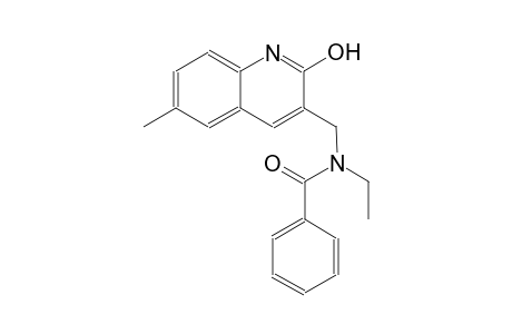 N-ethyl-N-[(2-hydroxy-6-methyl-3-quinolinyl)methyl]benzamide