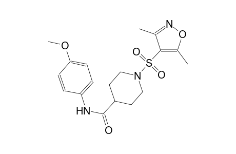 1-[(3,5-dimethyl-4-isoxazolyl)sulfonyl]-N-(4-methoxyphenyl)-4-piperidinecarboxamide