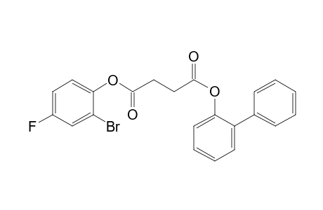 Succinic acid, 2-bromo-4-fluorophenyl 2-biphenyl ester