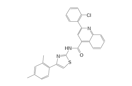 2-(2-chlorophenyl)-N-[4-(2,4-dimethylphenyl)-1,3-thiazol-2-yl]-4-quinolinecarboxamide
