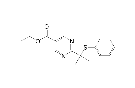 2-[1-methyl-1-(phenylthio)ethyl]pyrimidine-5-carboxylic acid ethyl ester