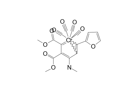 TETRACARBONYL-(1,4,5-ETA(3)-5-FURYL-1,2-DIMETHOXYCARBONYL-3-METHYLAMINO-2,4-PENTADIEN-1-YLIDENE)-CHROMIUM(0)