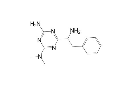 6-(1-amino-2-phenylethyl)-2-N,2-N-dimethyl-1,3,5-triazine-2,4-diamine
