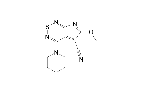6-Methoxy-4-piperidinopyrrolo[2,3-c][1,2,6]thiadiazine-5-carbonitrile