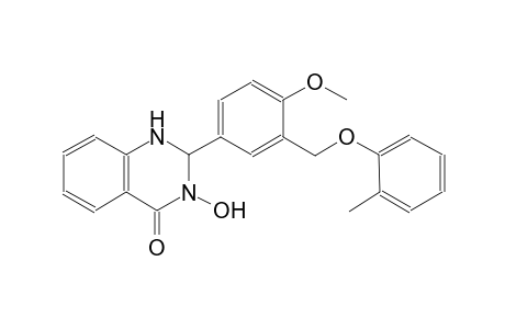 3-hydroxy-2-{4-methoxy-3-[(2-methylphenoxy)methyl]phenyl}-2,3-dihydro-4(1H)-quinazolinone