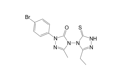 3'-Ethyl-5-methyl-2-(p-bromophenyl)-5'-thioxo-[4,4'-bis(1,2,4)-triazol]-3(1'H,2H)-one