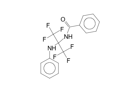 N-[1-Anilino-2,2,2-trifluoro-1-(trifluoromethyl)ethyl]benzamide