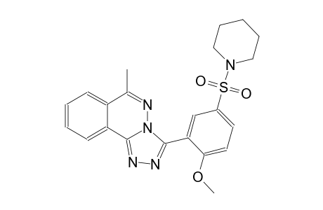 3-[2-methoxy-5-(1-piperidinylsulfonyl)phenyl]-6-methyl[1,2,4]triazolo[3,4-a]phthalazine