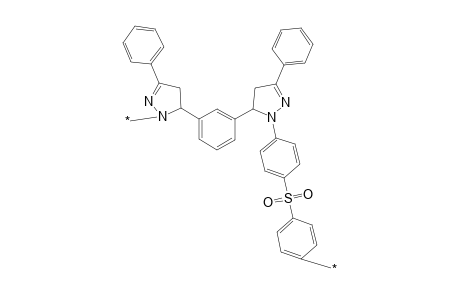 Polypyrazoline from m-bis(2-benzoylvinyl)benzene and bis(4-hydrazinophenyl) sulfone