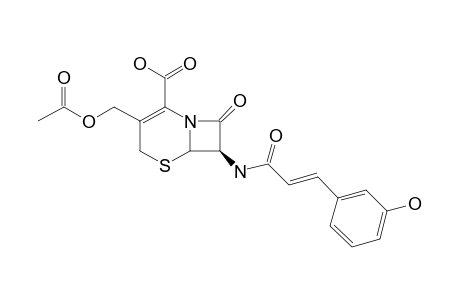 7-BETA-(3-HYDROXYCINNAMOYL)-AMINO-3-ACETOXYMETHYL-CEPHALOSPORINE