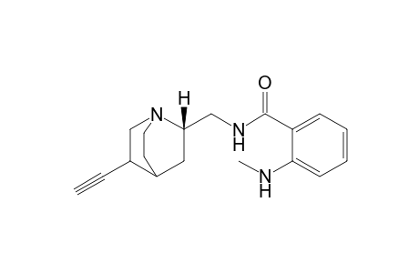 N-Methyl-N'-[(1S,2S)-5'-ethynyl-1'-azabicyclo[2.2.2]oct-2'-ylmethyl]-anthranilamide