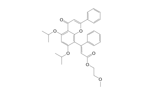 5,7-Bis(isopropyloxy)-8-[1-phenyl-2-(methoxyethoxycarbonyl)ethenyl]-2-phenyl-4H-1-benzopyran-4-one