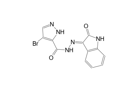 1H-pyrazole-5-carboxylic acid, 4-bromo-, 2-[(3E)-1,2-dihydro-2-oxo-3H-indol-3-ylidene]hydrazide