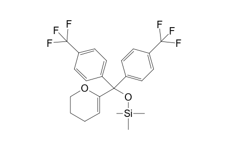 ((3,4-dihydro-2H-pyran-6-yl)bis(4-(trifluoromethyl)phenyl)methoxy)trimethylsilane