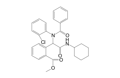 Methyl 2-(1-(N-(2-chlorophenyl)benzamido)-2-(cyclohexylamino)-2-oxoethyl)benzoate