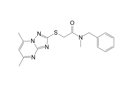 Acetamide, 2-[(5,7-dimethyl[1,2,4]triazolo[1,5-a]pyrimidin-2-yl)thio]-N-methyl-N-(phenylmethyl)-