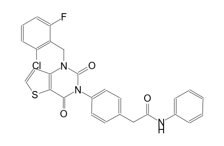 benzeneacetamide, 4-(1-[(2-chloro-6-fluorophenyl)methyl]-1,4-dihydro-2,4-dioxothieno[3,2-d]pyrimidin-3(2H)-yl)-N-phenyl-