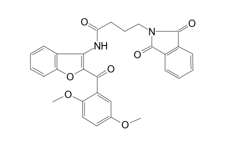 4-[1,3-bis(oxidanylidene)isoindol-2-yl]-N-[2-(2,5-dimethoxyphenyl)carbonyl-1-benzofuran-3-yl]butanamide