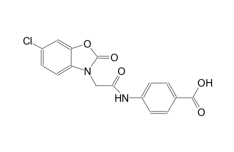 benzoic acid, 4-[[(6-chloro-2-oxo-3(2H)-benzoxazolyl)acetyl]amino]-