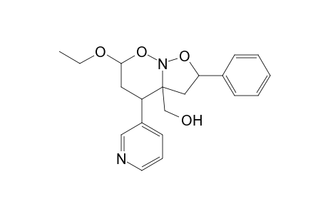 3-Ethoxy-5-(pyridin-3-yl)-8-phenyl-6-hydroxymethyl-1-aza-2,9-dioxabicyclo[4.3.0]nonane