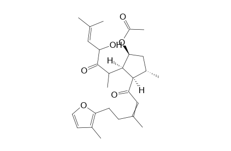 [(1S,2R,3R,4S)-2-(3-hydroxy-1,5-dimethyl-2-oxo-hex-4-enyl)-4-methyl-3-[3-methyl-5-(3-methyl-2-furyl)pent-2-enoyl]cyclopentyl] acetate