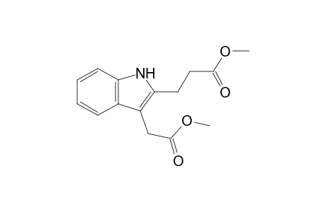 3-[3-(2-keto-2-methoxy-ethyl)-1H-indol-2-yl]propionic acid methyl ester