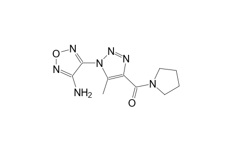 4-[5-methyl-4-(1-pyrrolidinylcarbonyl)-1H-1,2,3-triazol-1-yl]-1,2,5-oxadiazol-3-amine