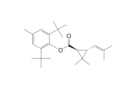 Cyclopropanecarboxylic acid, 2,2-dimethyl-3-(2-methyl-1-propenyl)-, 2,6-bis(1,1-dimethylethyl)-4-methylphenyl ester, trans-