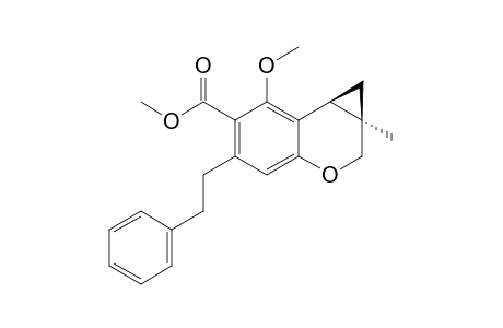 RADULANIN-K-METHYLESTER;3-METHYL-6-METHOXY-7-CARBOXYMETHYL-8-(2-PHENYLETHYL)-3,5-CYCLOPROPANOCHROMAN