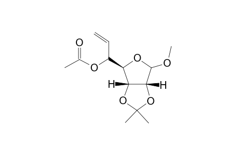 Methyl (1RS)-5-O-acetyl-2,3-O-isopropylidene-5-vinyl-D-ribofuranoside