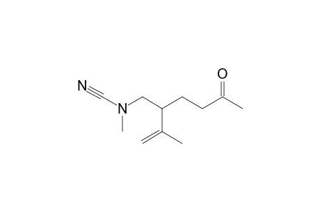 (2-isopropenyl-5-oxo-hexyl)-methyl-cyanamide