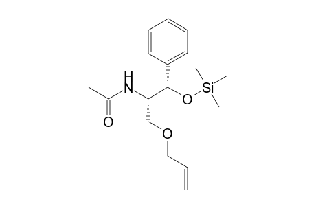 1-(Acetylamino)-1-[(trimethylsilyloxy)methyl]-2-[(allyloxy)methyl]-2-phenylethane