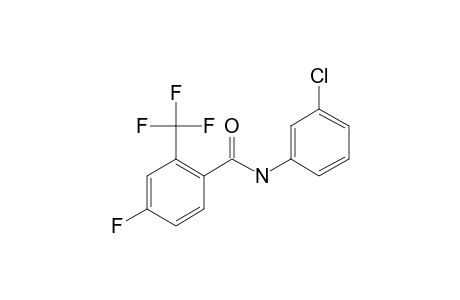 4-Fluoro-2-trifluoromethylbenzamide, N-(3-chlorophenyl)-