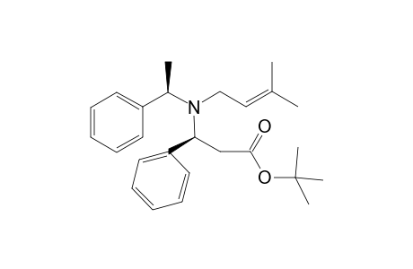 (S)-tert-Butyl 3-[N-(3-methylbut-2-en-1-yl)-N-((R)-1-phenylethyl)amino]-3- phenylpropanoate