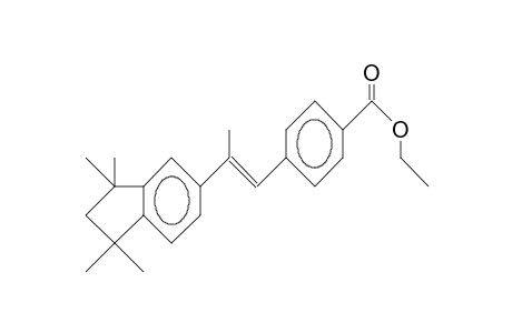 1-trans-(4-Carboethoxy-phenyl)-2-(1,1,3,3-tetramethyl-indanyl-5)-propene
