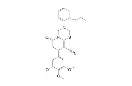 2H,6H-pyrido[2,1-b][1,3,5]thiadiazine-9-carbonitrile, 3-(2-ethoxyphenyl)-3,4,7,8-tetrahydro-6-oxo-8-(3,4,5-trimethoxyphenyl)-
