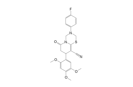 2H,6H-pyrido[2,1-b][1,3,5]thiadiazine-9-carbonitrile, 3-(4-fluorophenyl)-3,4,7,8-tetrahydro-6-oxo-8-(2,4,5-trimethoxyphenyl)-
