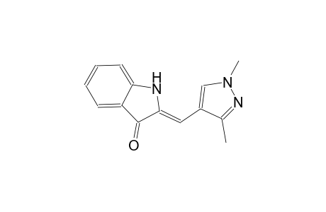 (2Z)-2-[(1,3-dimethyl-1H-pyrazol-4-yl)methylene]-1,2-dihydro-3H-indol-3-one