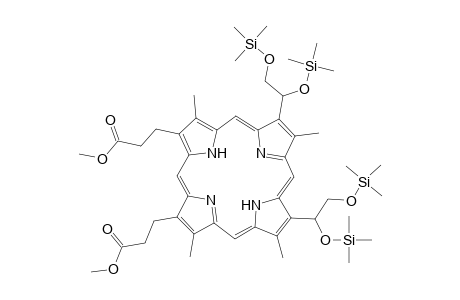 21H,23H-Porphine-2,18-dipropanoic acid, 7,12-bis[1,2-bis[(trimethylsilyl)oxy]ethyl]-3,8,13,17-tetramethyl-, dimethyl ester