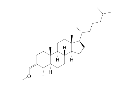 (Z)-3-Methoxymethylene-4.alpha.-methyl-5.alpha.-cholestane